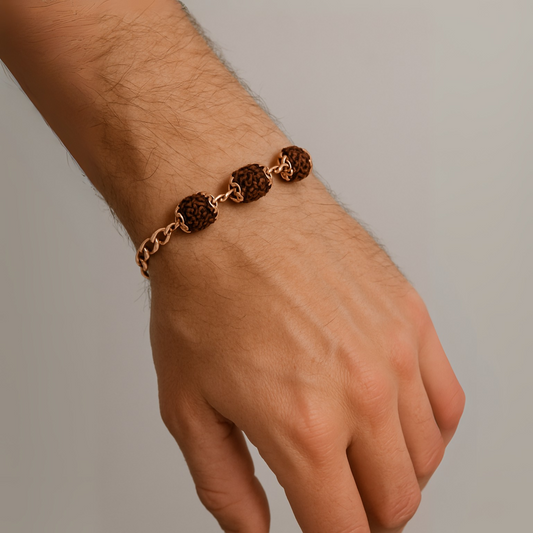 Rudraksha Rakhi Bracelet - For health, Money, and Attraction